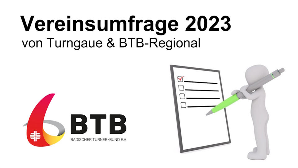 BTB-Vereinsumfrage gemeinsam mit den Turngauen