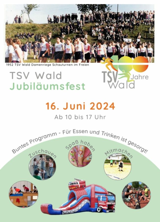 TSV Wald_Flyer Jubiläumssporttag