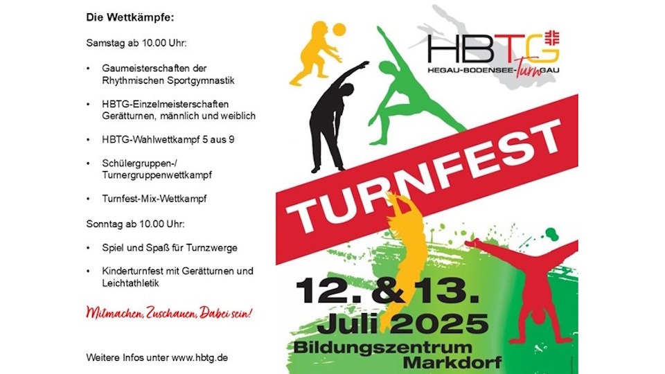 Turnfest in Markdorf am 12.&13.Juli 25!